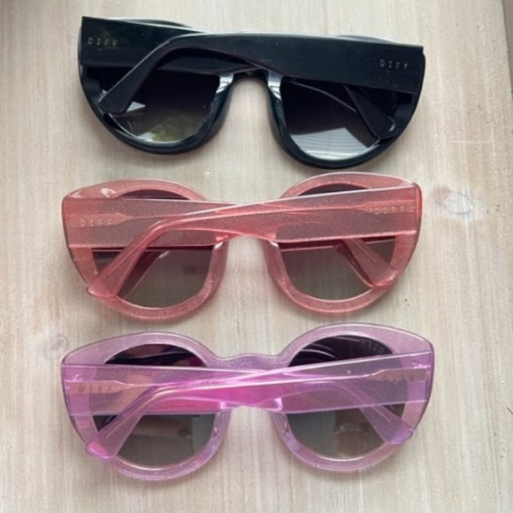 diff eyewear luna lot of 3 new